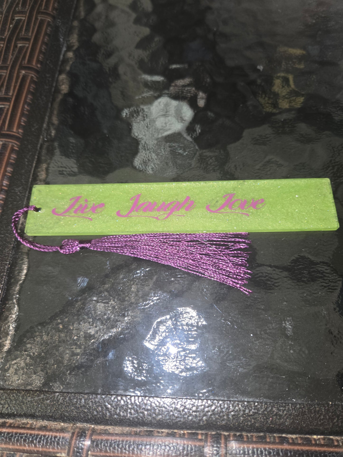 Whispers in Resin” Handmade Bookmar