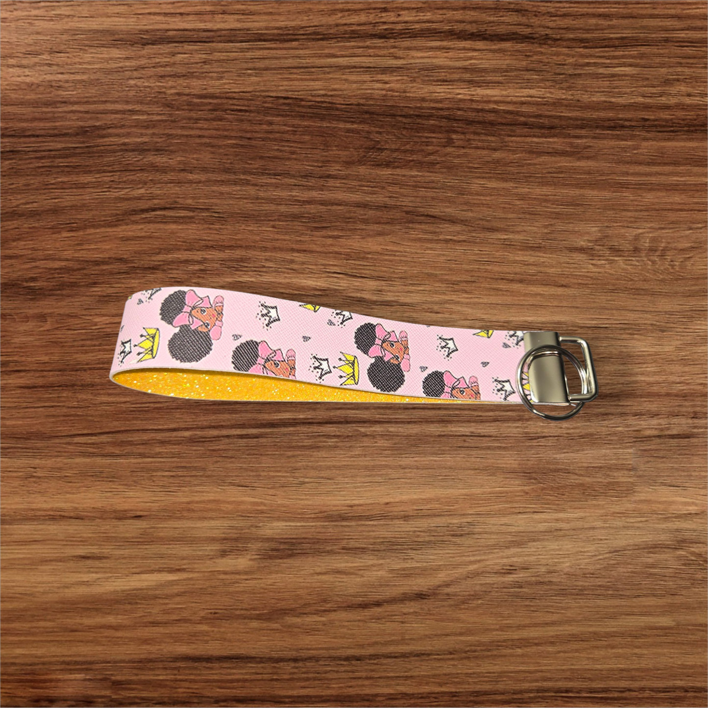 Black Girl Magic Wristlet Keychains – Handmade Faux Leather