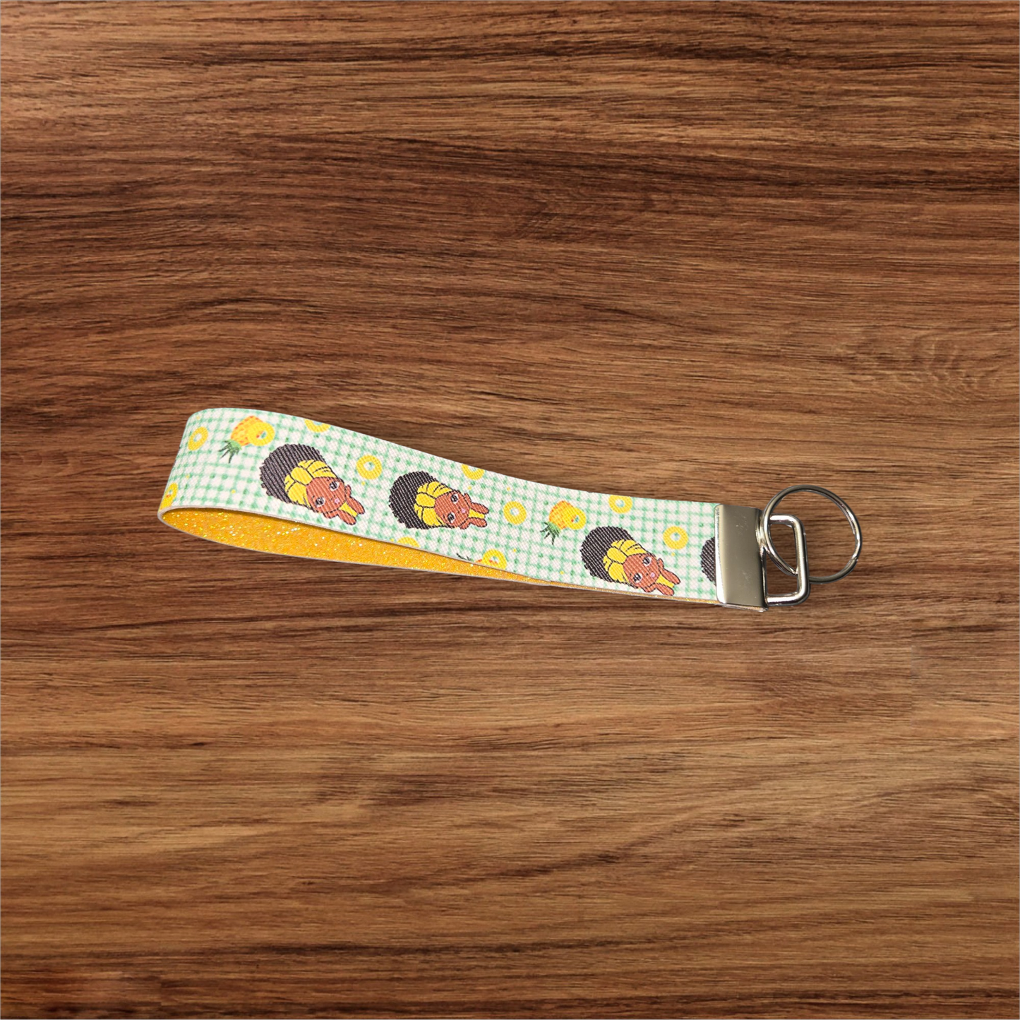 Black Girl Magic Wristlet Keychains – Handmade Faux Leather