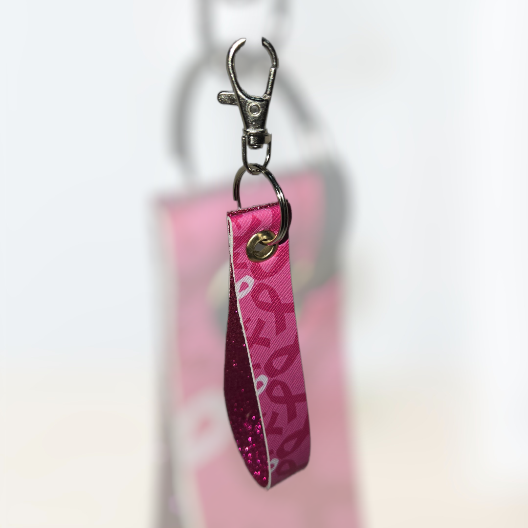 Breast Cancer Awareness Wristlet Keychain – Pink Ribbon