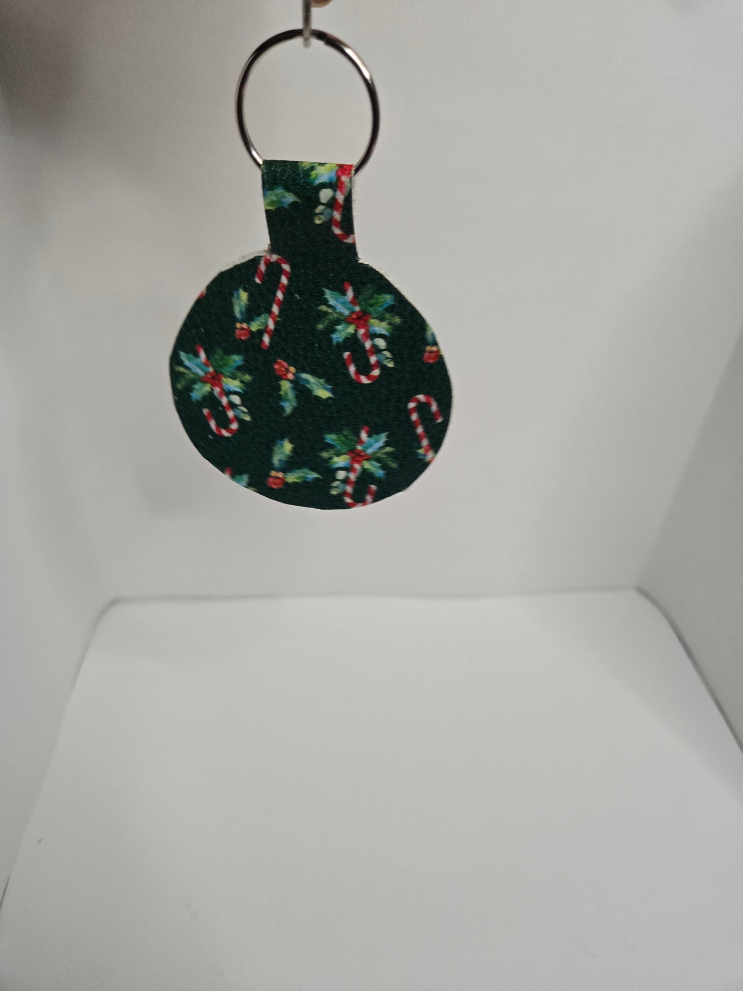 Festive Faux Leather Keychains