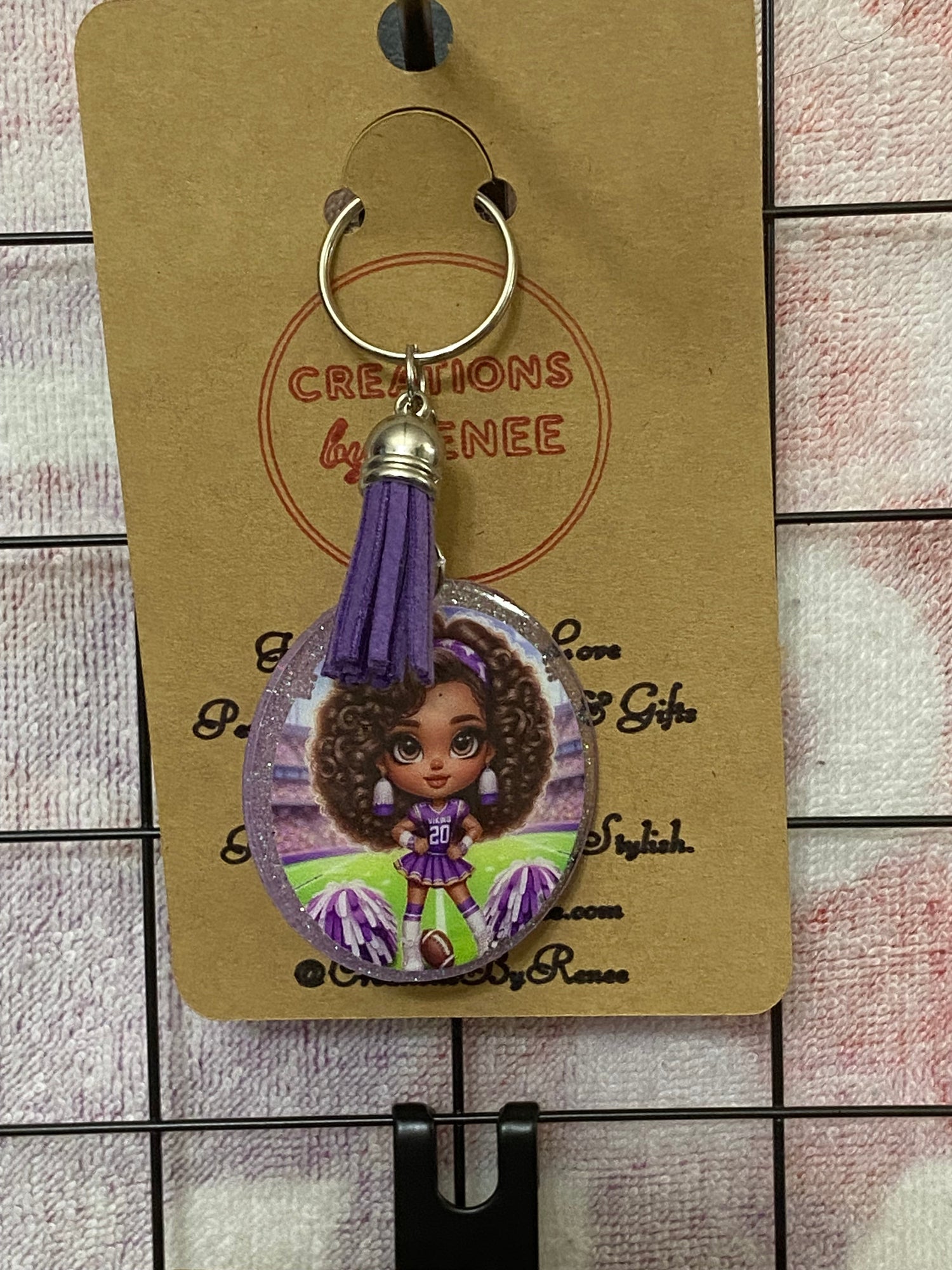 Chibi NFL Cheerleader Keychains – Team Spirit in Style