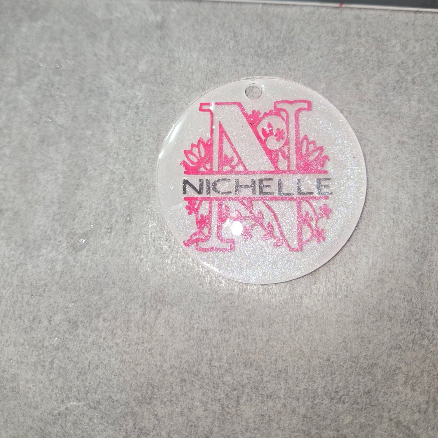 Personalized Acrylic Monogram Keychain