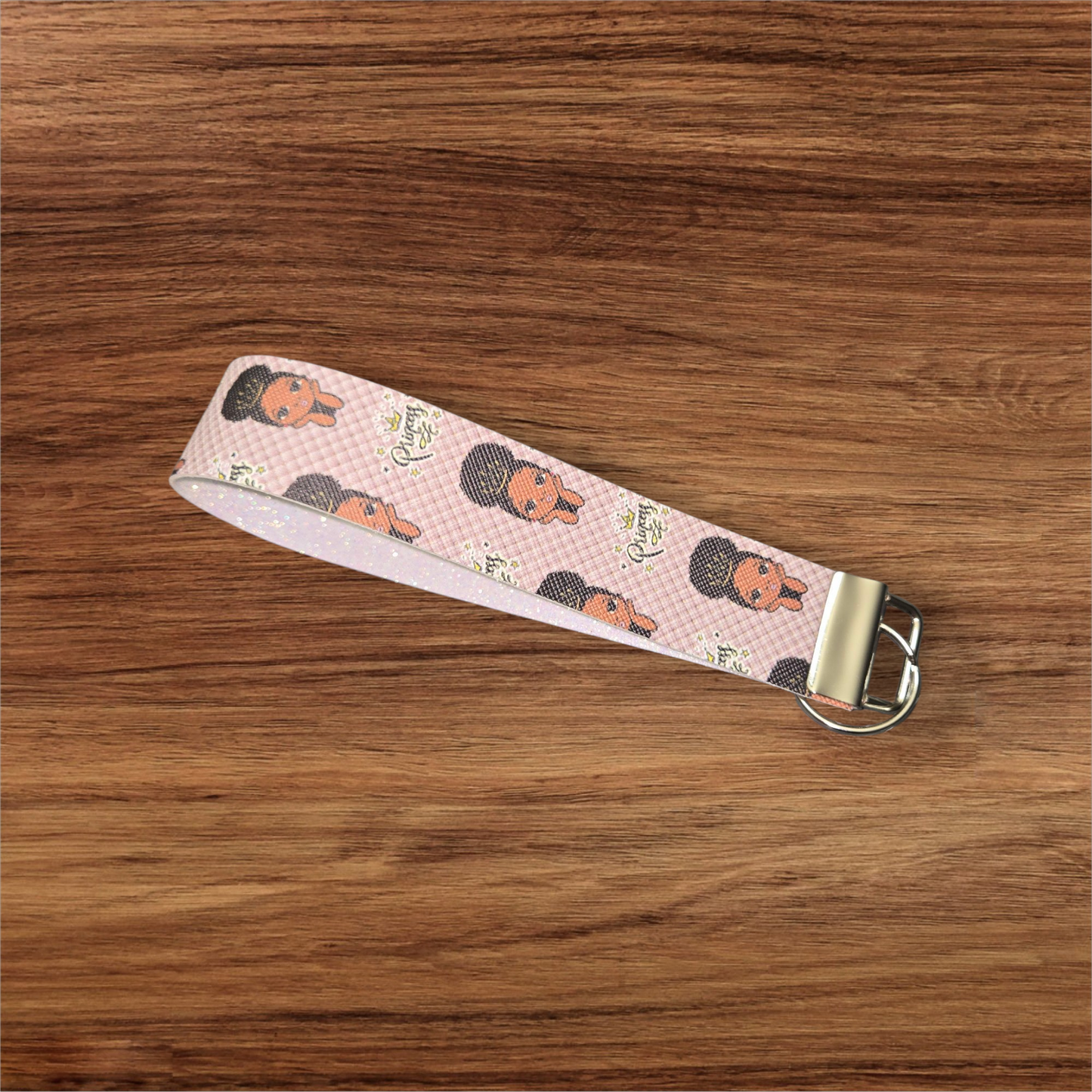 Black Girl Magic Wristlet Keychains – Handmade Faux Leather