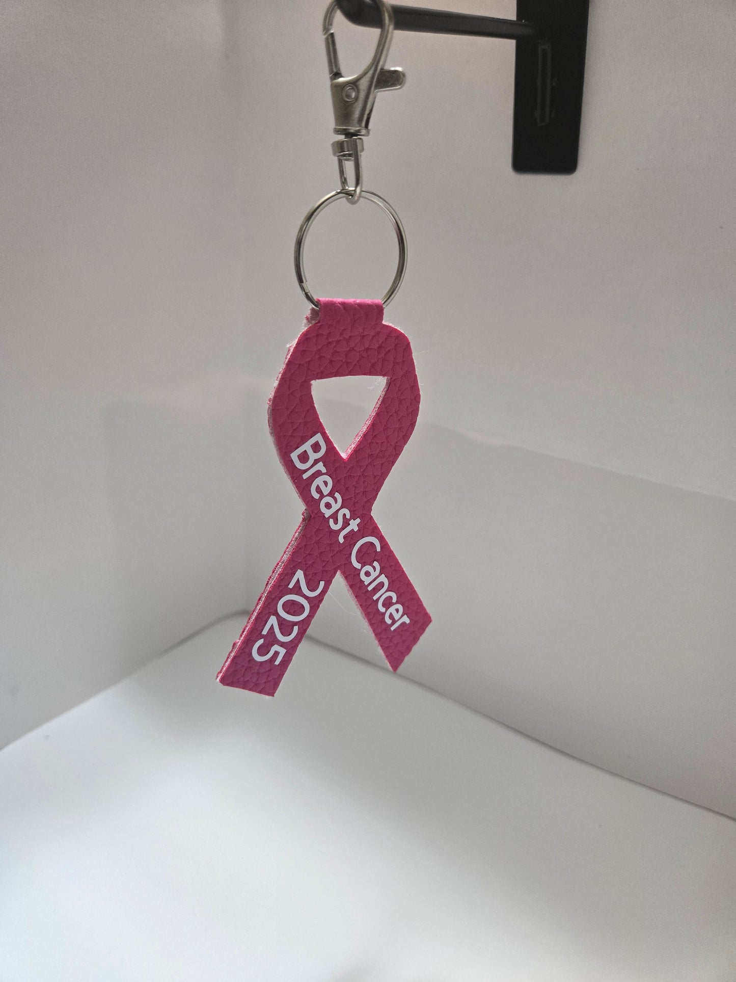 Breast Cancer Awareness Ribbon Keychain – 2025 Limited Edition