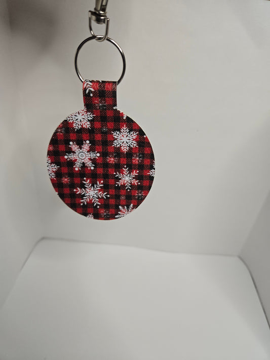 Festive Faux Leather Keychains